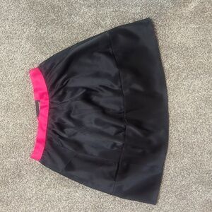Women's black satin skirt size 6